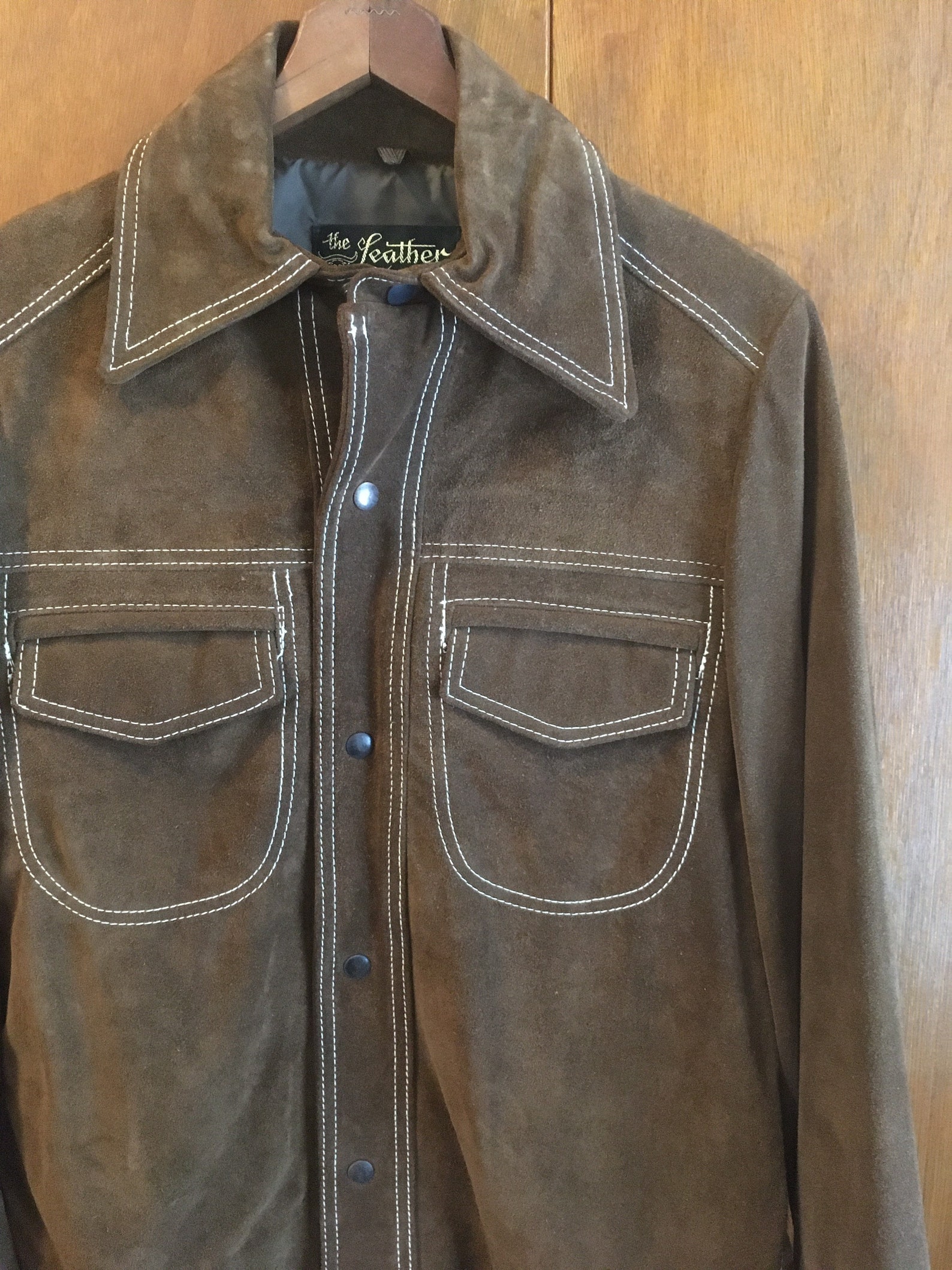 VTG SEARS The Leather Shop Suede Jacket Brown 38 Small | Etsy