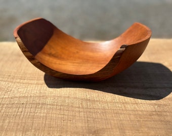 Hand made solid wood dish