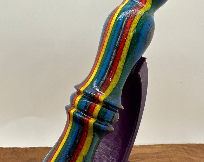 Solid wood spectraply diamond painting pen “pride” rainbow.