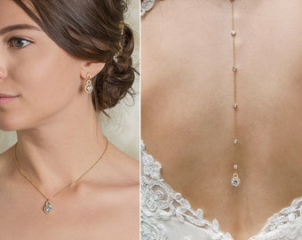 Bijoux De Mariée, Collier De Mariée, Bijoux De Mariage, Robes Dos Nu, Robes Dos Nu, Robes De Mariée, Bal De Fin D'année