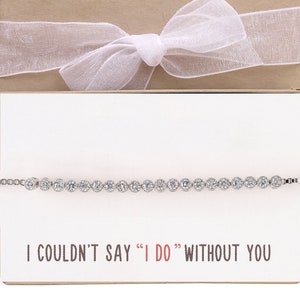 Bridesmaid Gifts, Bridal Shower, Bridesmaid Jewelry, Wedding Gifts, Bridal Party Gifts, Crystal Bracelet, Crystal Jewelry