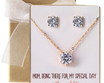 Mother of the Bride Gift, Wedding Gift, Mother of the Groom Gift, Bridal Shower Gift, Wedding Jewelry, Jewelry Set, Bridal Earrings
