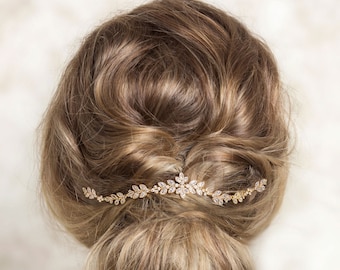 Bridal Hair Comb, Bridal Headpiece, Bohemian Headpiece, Wedding Hair Accessories, Crystal Hair Comb, Boho Bride, H063