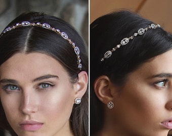 Bridal Headband, Hair Accessories, Wedding Hair Accessories, Wedding Headband, Bridal Headpiece, Crystal Headpiece, Bridal Accessories H206