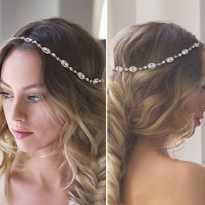 Bridal Headpiece, Bohemian Wedding Halo Crown Headpiece, Bridal Hair Accessories, Bridal Headband, H206-HALO