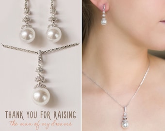 Mothers Day Gifts, Mothers Day Gift Ideas, Mother of the Groom Gift, Gift for Mom, Mother of the Bride Gift, Pearl Jewelry Set