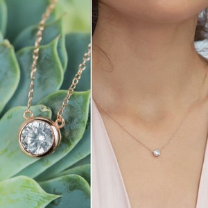Bridal Jewelry, Dainty Crystal Necklace, Bridal Necklace, Gold Necklace, Wedding Jewelry, Wedding Accessories, Gold Jewelry, N268