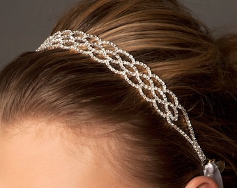 Bridal Headband, Hair Accessories, Wedding Accessories, Wedding Headband, Crystal Headband, Wedding Hair Accessories Bridal Headpiece H1-S