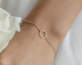 Bridal Jewelry, Rose Gold Bracelet, Dainty Bracelet, Bridal Bracelet, Wedding Bracelet, B212