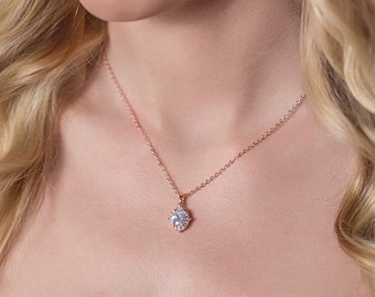Presente para a mãe do noivo, presente para a mãe da noiva, presente de casamento, colar de cristal, colar com pingente, colar delicado, colares de casamento,