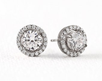 Stud Earrings, Bridal Earrings, Wedding Earrings, Crystal Earrings, Bridal Accessories
