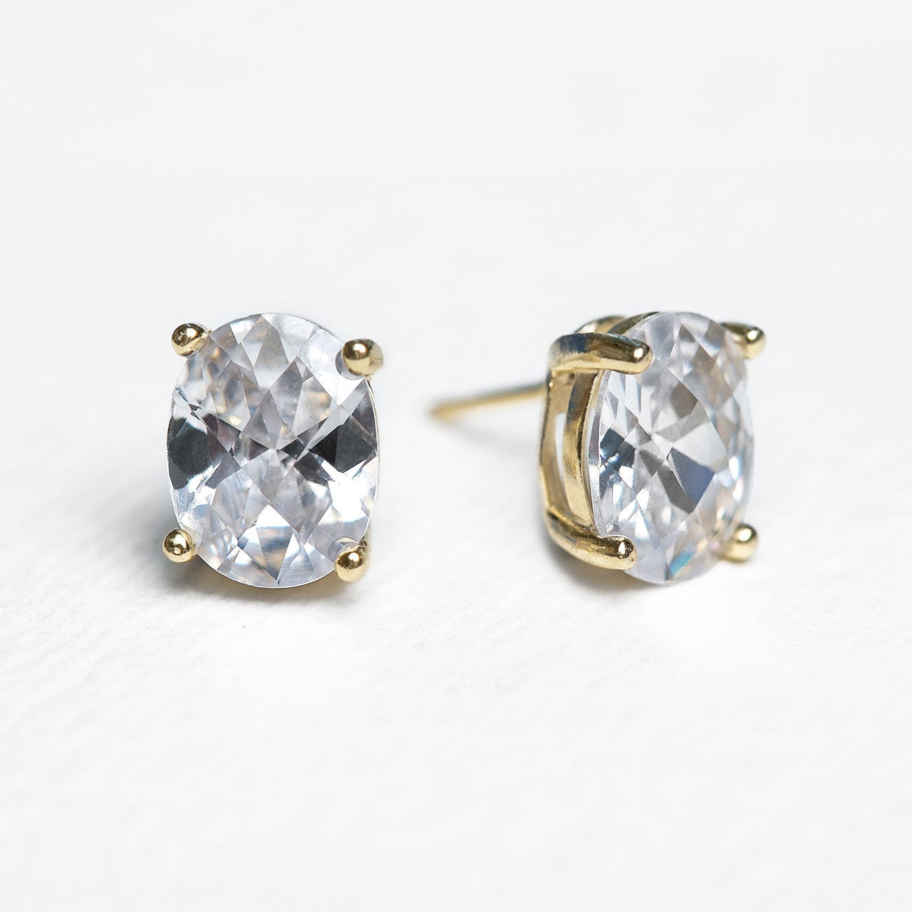 Bridal Earrings Stud Earrings Wedding Jewelry Minimalist | Etsy