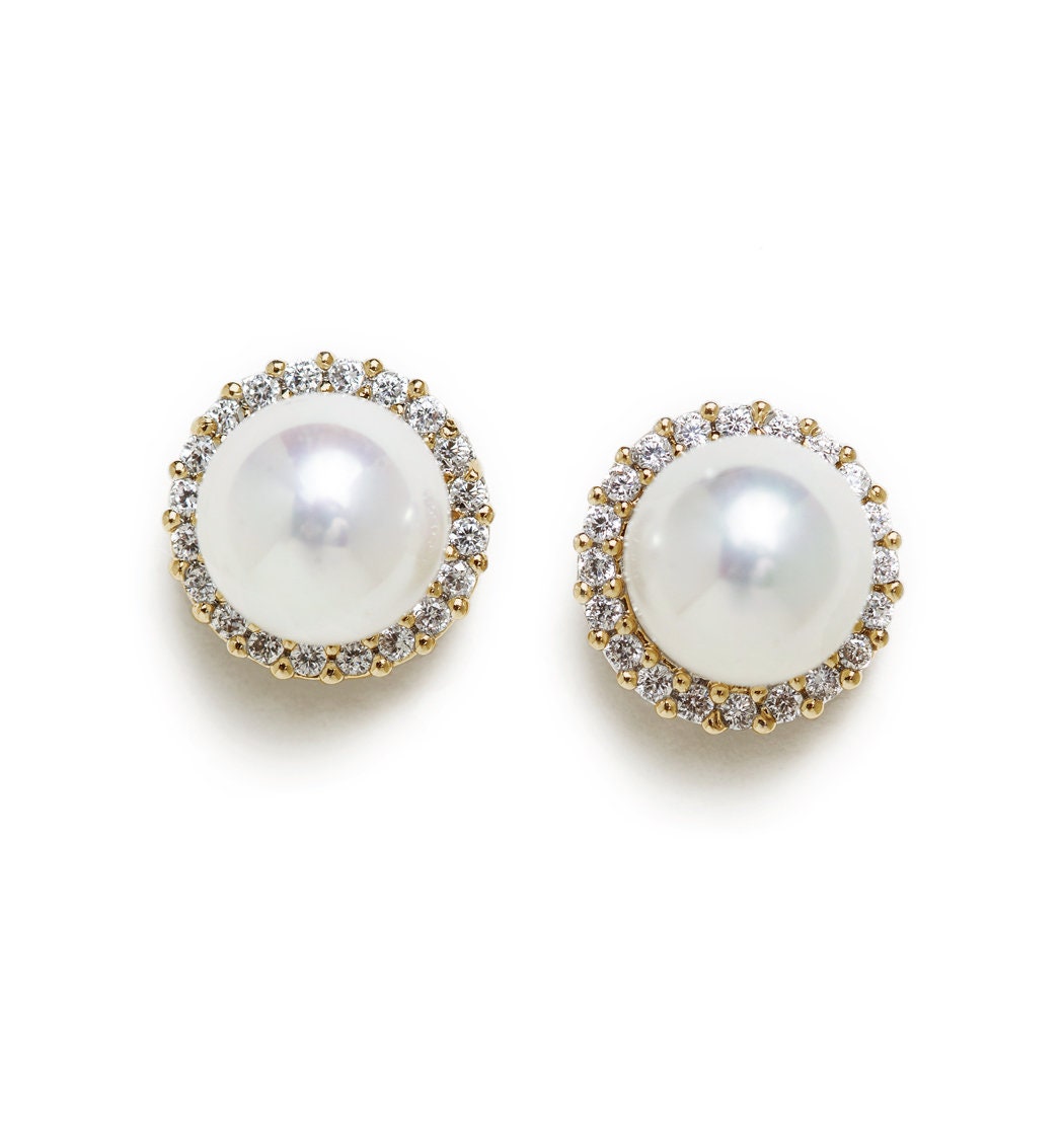 Bridesmaid Gifts Bridesmaid Silver Earrings Pearl Earrings | Etsy
