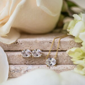 Bridal Earrings, Stud Earrings, Wedding Jewelry, Minimalist Earrings, Silver Earrings, E434 image 6