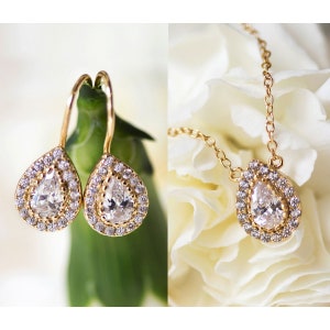 Bridal Earrings, Drop Earrings, Bridal Jewelry, Dangle Earrings, Gold Earrings,  E297