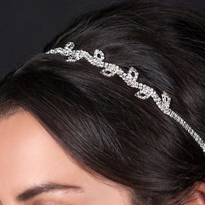 Bridal Headband, Bridal Hair Accessories, Leaf Headband, Wedding Accessories, Bridal Accessories, Bohemian Headband, Crystal Headband, H6-S