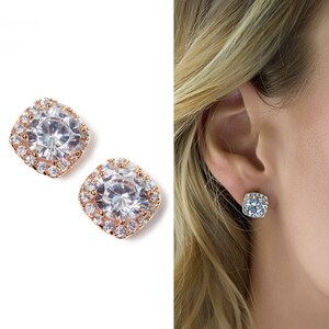 Bridal Earrings, Wedding Earrings, Stud Earrings, Bridal Jewelry, Crystal Earrings