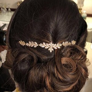 Bridal Hair Comb, Bridal Headpiece, Bohemian Headpiece, Wedding Hair Accessories, Crystal Hair Comb, Boho Bride, H063 image 7