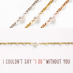 Bridesmaid Gift, Bridesmaid Bracelet, Pearl Bracelet, Gold Bracelet, Wedding Jewelry Gift, B035-PL-2