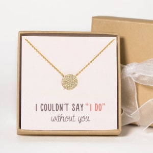 Bridesmaid Gift, Wedding Gift, Bridal Shower Gift, Bridesmaid Jewelry, Bridal Gift, Crystal Necklace, Bridal Jewelry