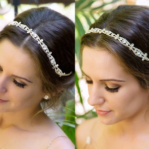 Bridal Headband, Hair Accessories, Wedding Accessories, Wedding Headband, Crystal Headband, Wedding Hair Accessories Bridal Headpiece  H05