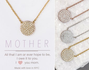 Mothers Day Gifts, Mother Of the Bride Gift, Gift for Mom, Gold Necklace, Mother of the Bride Jewelry, N305-12