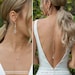 Wedding Jewelry Back Necklace, Bridal Jewelry Set For Open Back Dress, NB055 