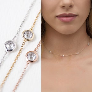 Rose Gold Choker, Bridal Jewelry, Choker Necklace, Bridal Necklace, Crystal Choker, Wedding Jewelry for Brides, Wedding Accessories, N062
