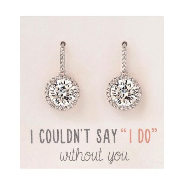 Cadeau de mariage, Cadeau de demoiselle d'honneur, Shower de bébé, Cadeau de demoiselle d'honneur, Cadeau de mariée, Boucles d'oreilles pendantes, Boucles d'oreilles de mariée