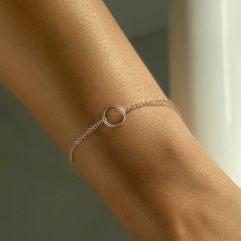 Bridal Jewelry, Silver Bracelet, Dainty Bracelet, Bridal Bracelet, Wedding Bracelet, B212 image 3