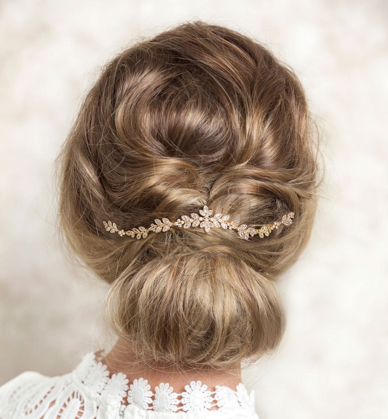 Bridal Hair Comb, Bridal Headpiece, Bohemian Headpiece, Wedding Hair Accessories, Crystal Hair Comb, Boho Bride, H063 image 1