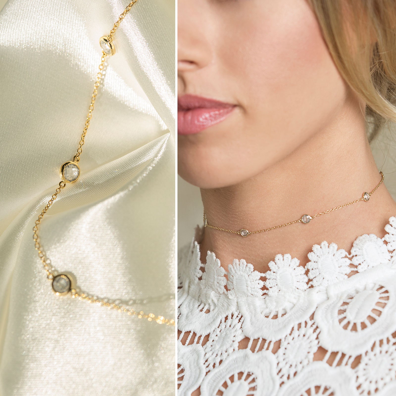 Bridal Jewelry Gold Choker Necklace 