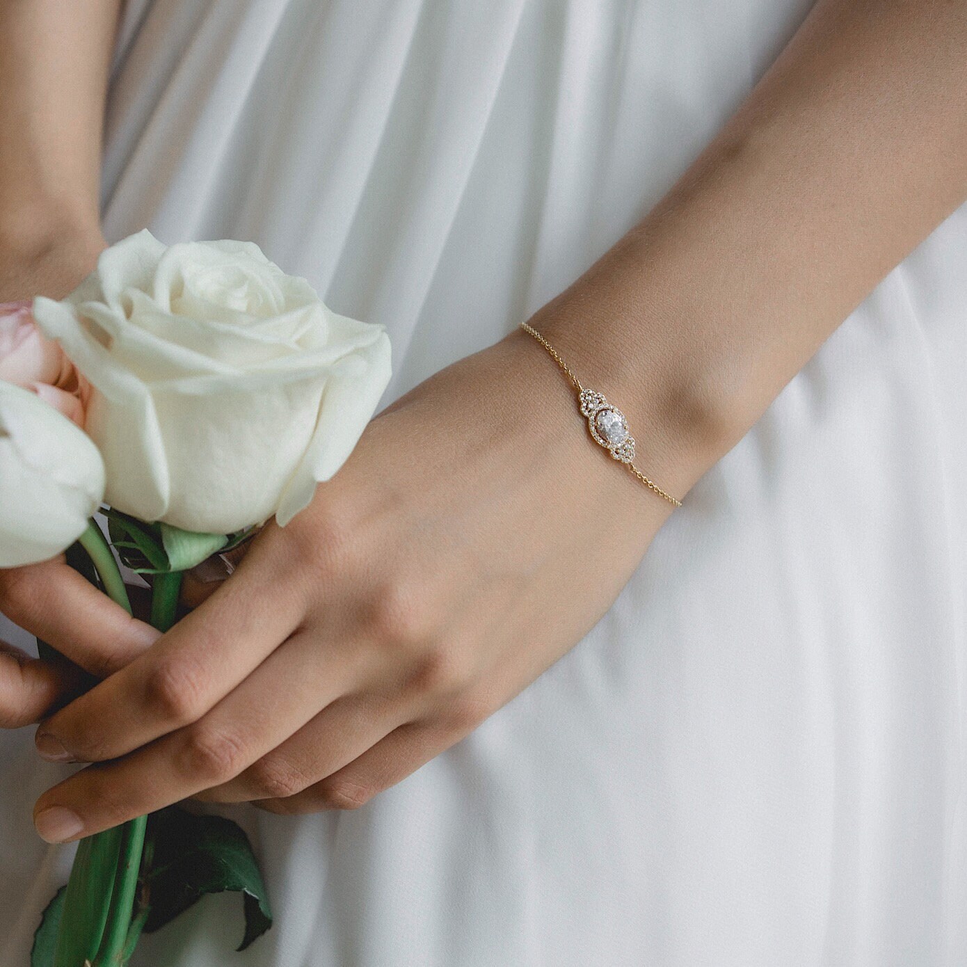 Bridesmaid Gift Bridesmaid Bracelet Gold Bracelet Wedding Etsy