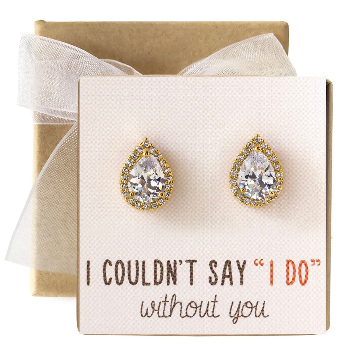 Bridesmaid stud earrings Clearance