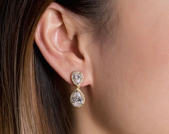 Dangle Earrings, Drop Earrings, Bridal Earrings, Wedding Earrings, Crystal Earrings, Bridal Jewelry Set, Bridal Jewelry,