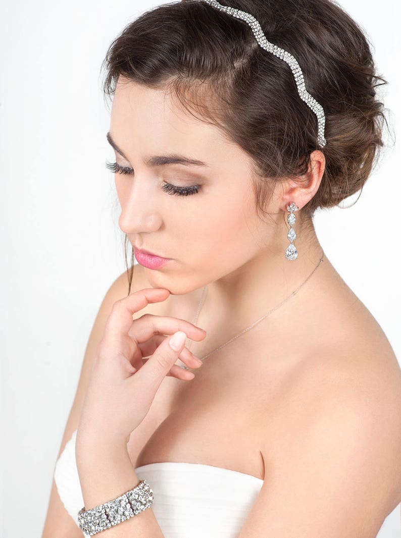 wedding headband crystal