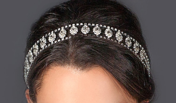 Tiara Diadema con piedras Novias Quinceañera Accesorios para  display picture 1