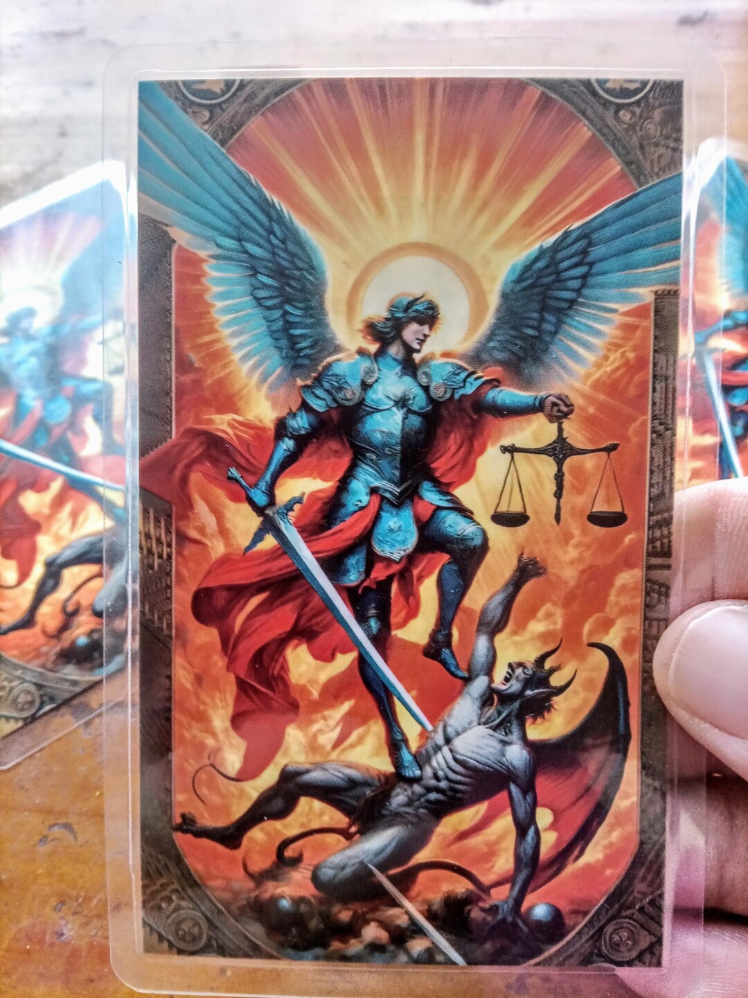 Laminated Saint Michael the Archangel Prayer Card, Perfect for Placing ...