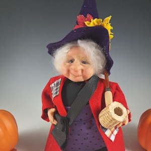 Halloween Witch, Handmade Witch Doll, &quot;Lucy&quot;
