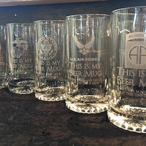 MILITARY Beer Mug / FREE Personalization