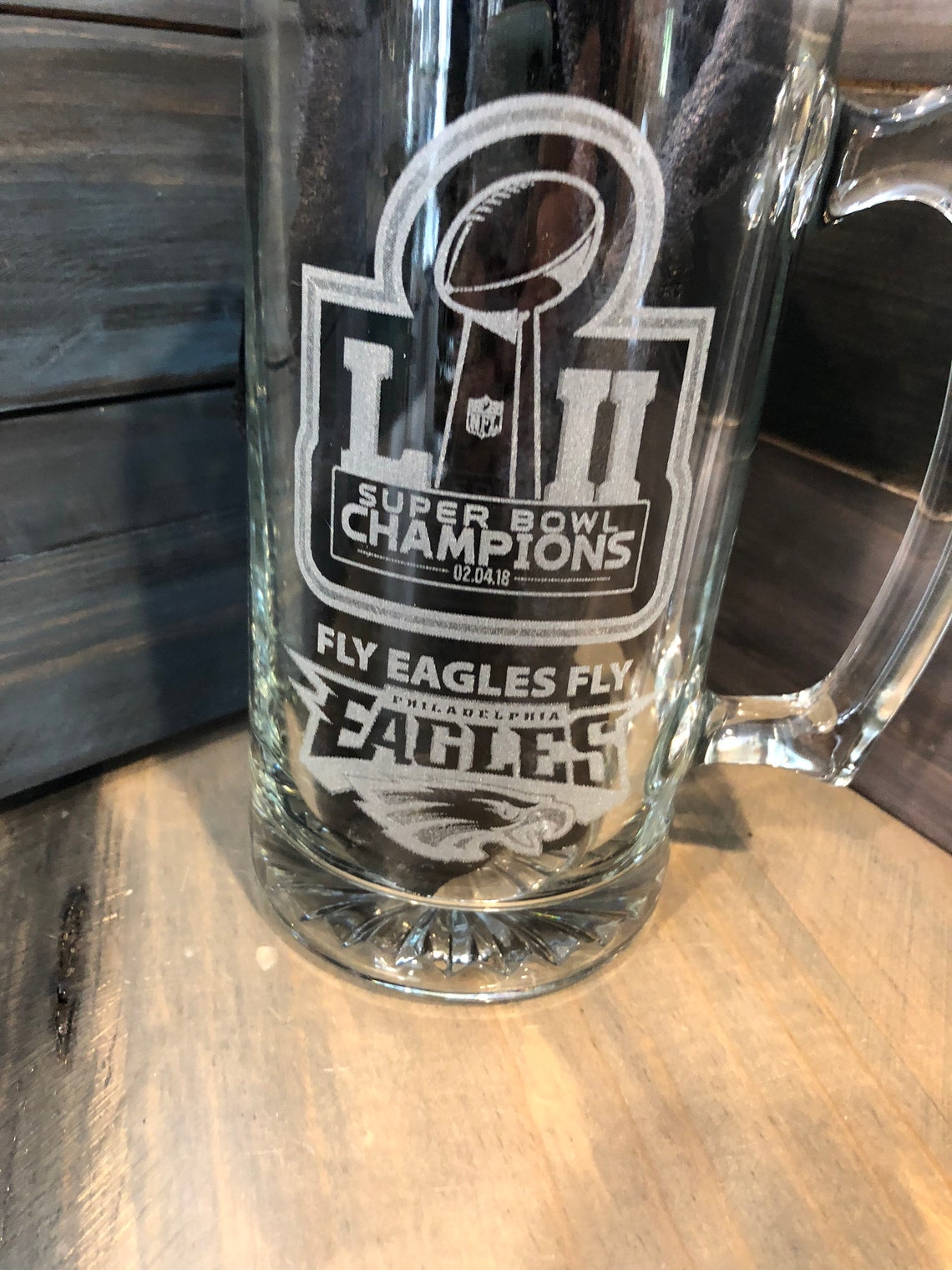 Philadelphia EAGLES Super Bowl 52 LII Champions Beer Mug Etsy