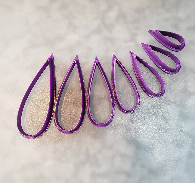 Polymer Clay Cutters #060 Long Teardrop Shape