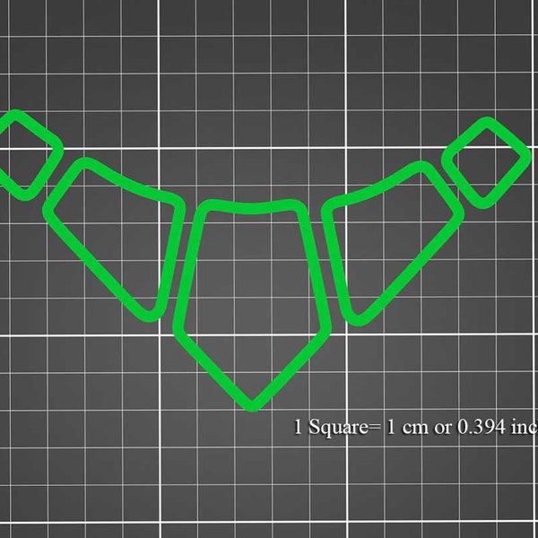 Emporte-pièces en pâte polymère n° 351 - Ensemble de 5 colliers n° 3