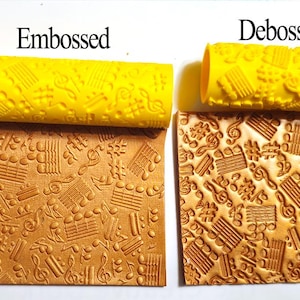 Polymer Clay Cutters #1284 - Noter Textur Roller (Hålkärna) Präglad eller Debosserad