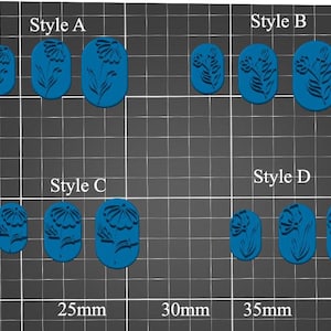 Polymer Clay Cutters 1314- Flower Stamps (3 different sizes and patterns)