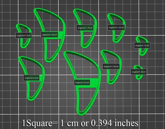 ポリマークレイカッター #385 オーガニックV ミラーまたはシングル