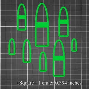 Polymer Clay Cutters #369- Bullet/Torpedo