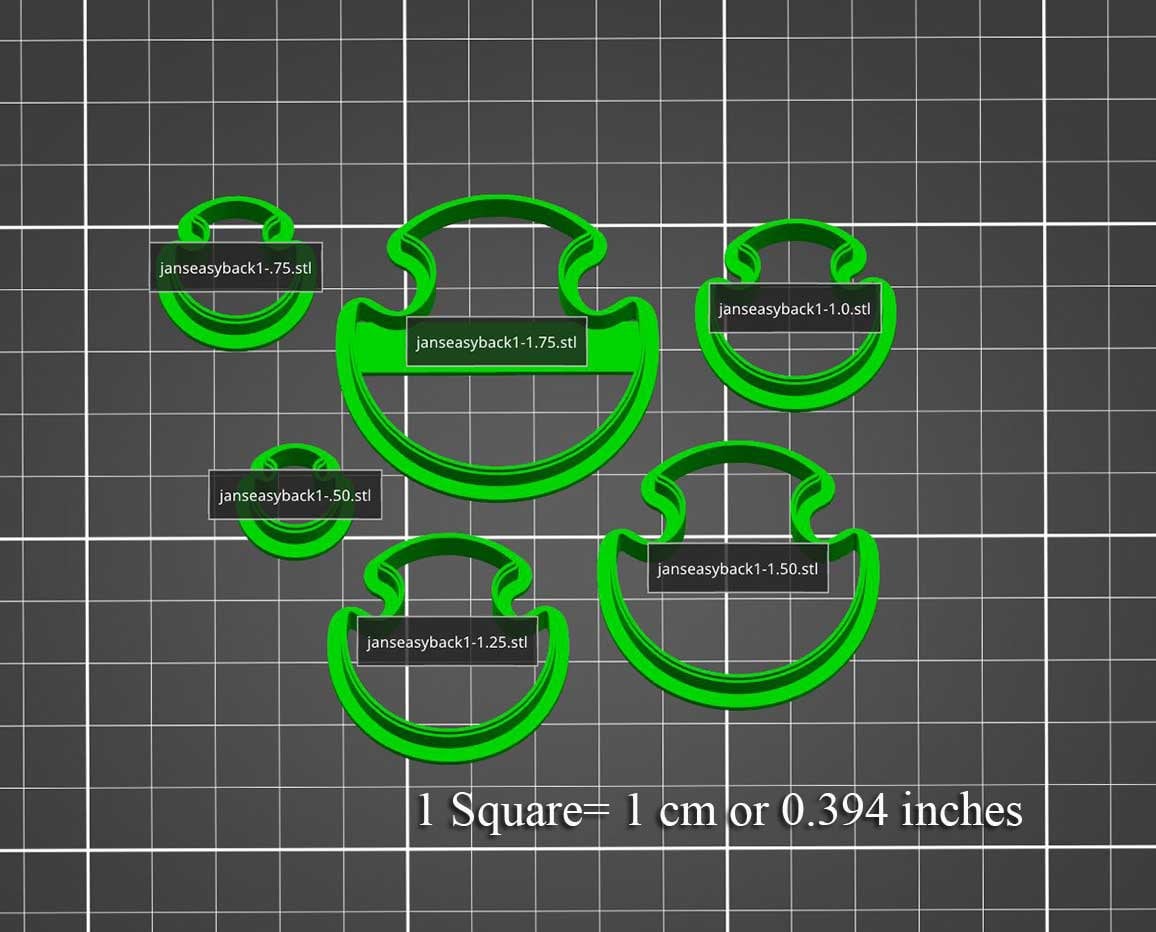ポリマークレイカッター #400-Jan's ペンダント用イージーバックベイル