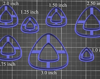 Polymer Clay Cutters  #979- Rounded Triangle Ring Cutter
