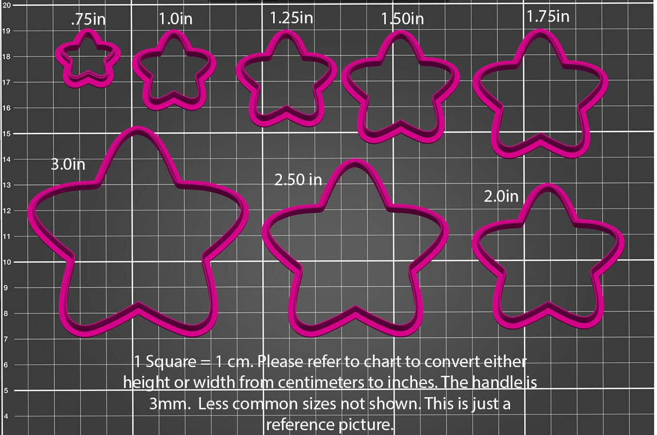 ポリマークレイカッター #120-スターファット #1シェイプ - Etsy 日本